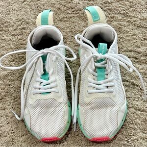 Rebook 129343821 White With Colored Trim Athletic Shoes Sz 9.5